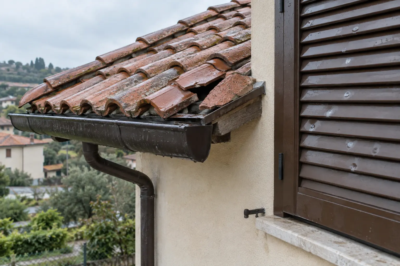 Ispezione di una casa con rotture di tubazioni